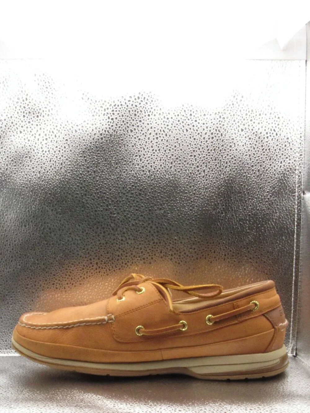 Sperry Gold Cup Brown Cymbal Two-Eye Boat Shoes Size 10.5 W Full-Grain Leather